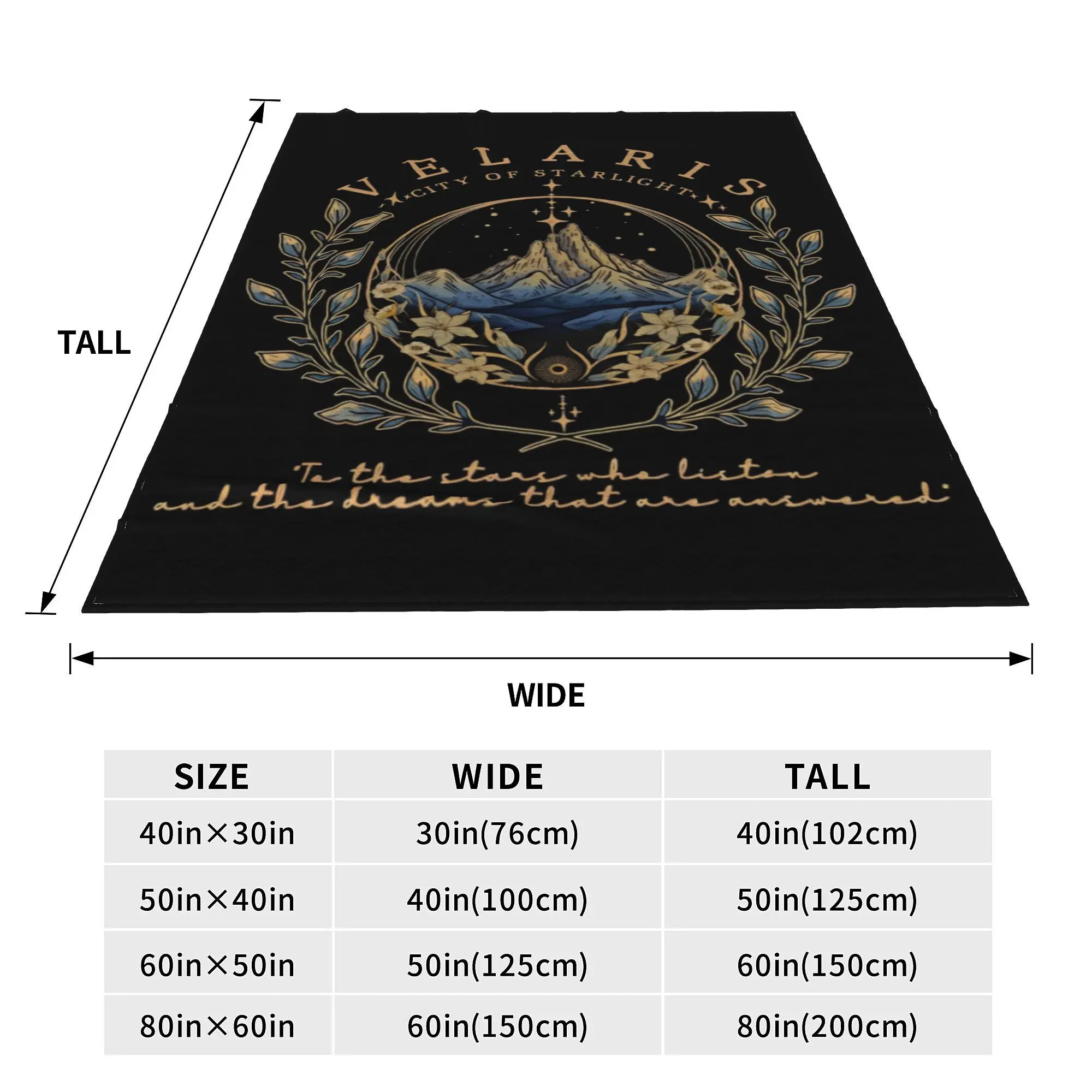 Фланелевое Одеяло Velaris City of Starlight забавные домашние одеяла для ночного двора