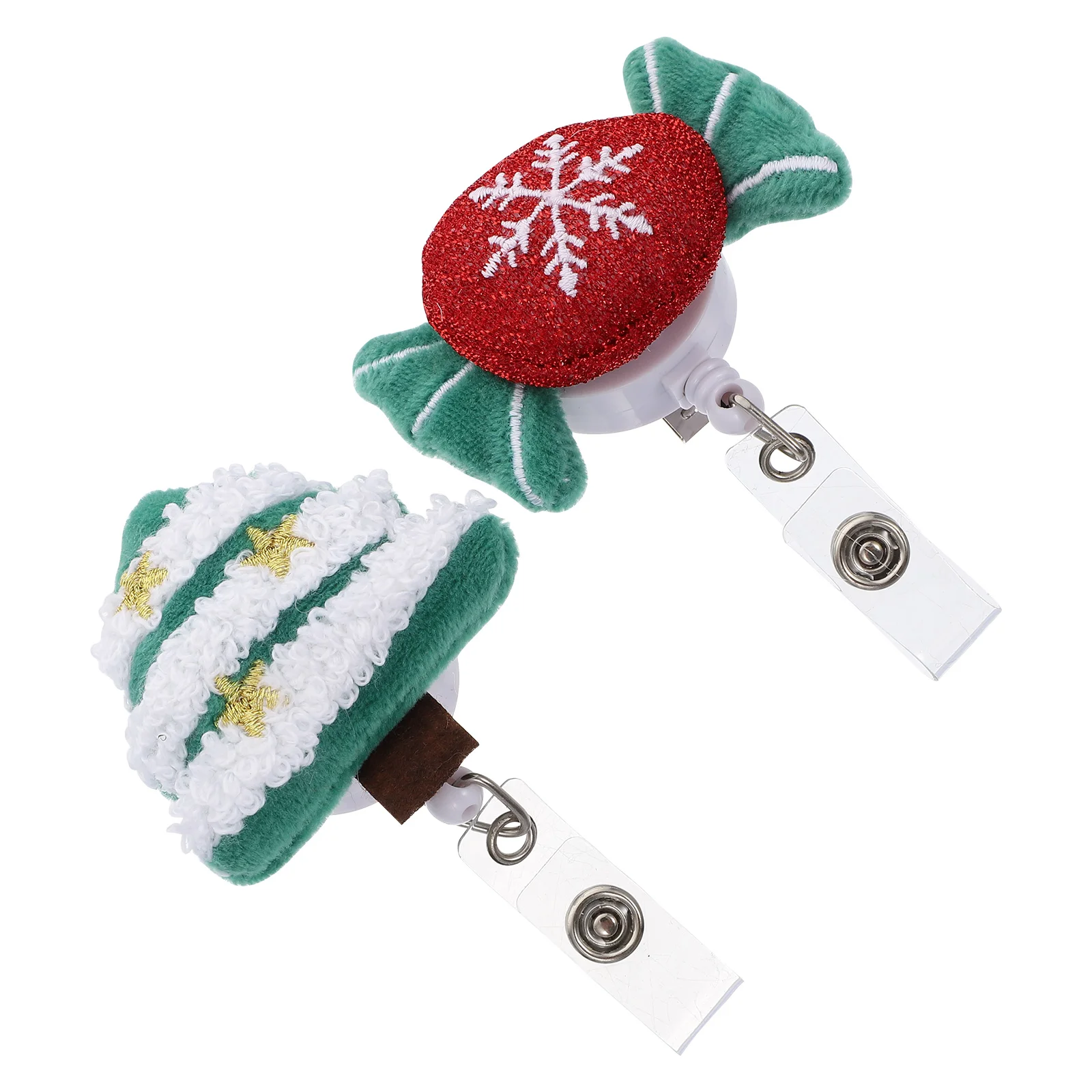 

2 шт. многофункциональные держатели для рождественских значков, выдвижные зажимы для значков