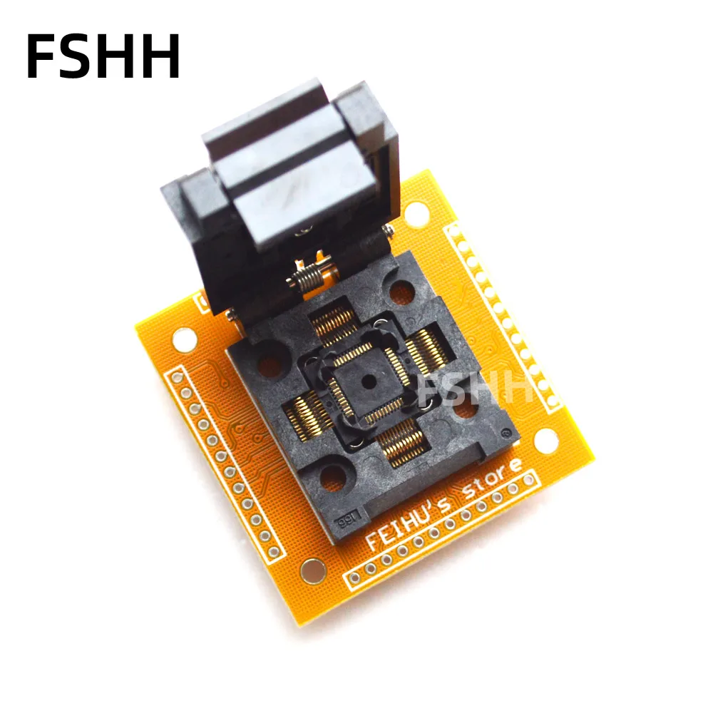 IC TEST TQFP48 QFP48 FPQ48 test socket FPQ-48-0.5-06 socket Adapter Pitch=0.5mm Size=7X7mm /9X9mm