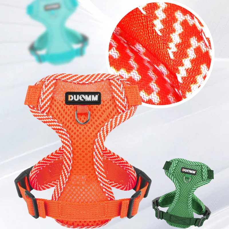 

Cat Dog Harness with Lead Leash Adjustable Vest Polyester Mesh Breathable Harnesses for Small Dog Cat Outdoor Walking Supplies