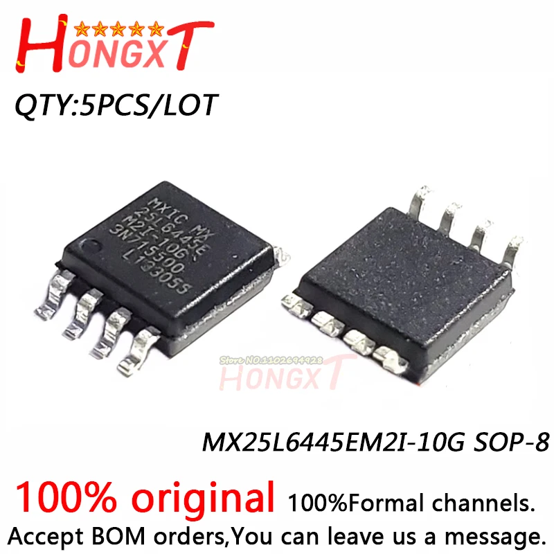 

5PCS 100% NEW MX25L6445EM2I-10G SOP-8.
