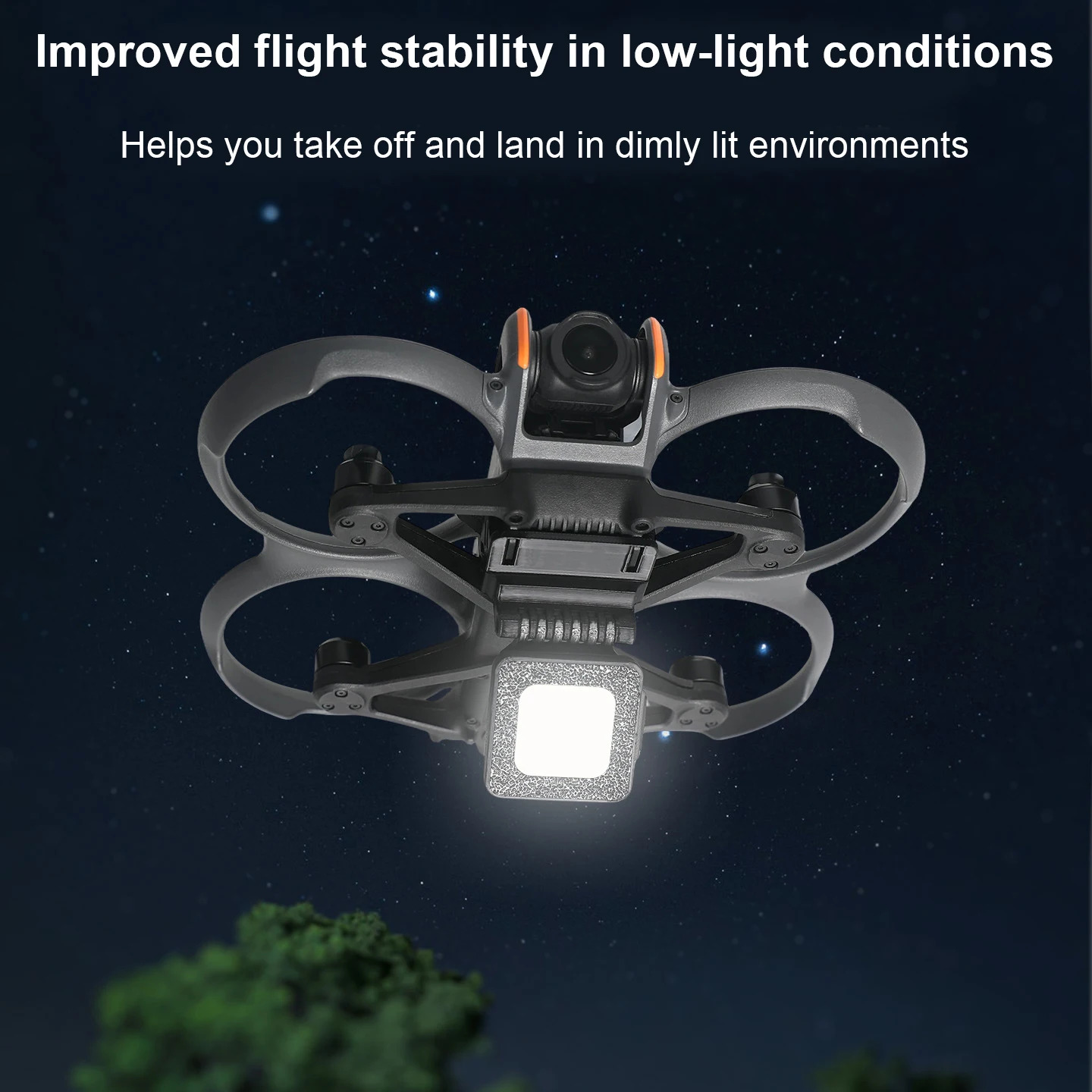 Фото Ночной навигационный фонарь для DJI AVATA 2, 3-режимный светодиодный, 180° °   Регулируемая защита от перегрузки с встроенной батареей, 29 мм №4