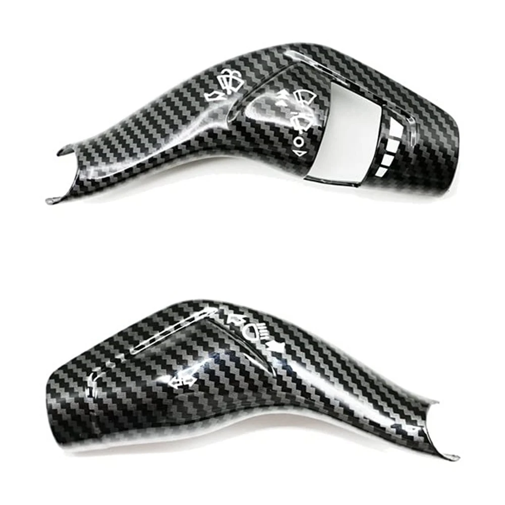 

Car Windshield Wiper Lever Cover Decor Sticker Trim for Ford Mustang 2015-2022 Turn Signal Lever Switch,Black Carbon