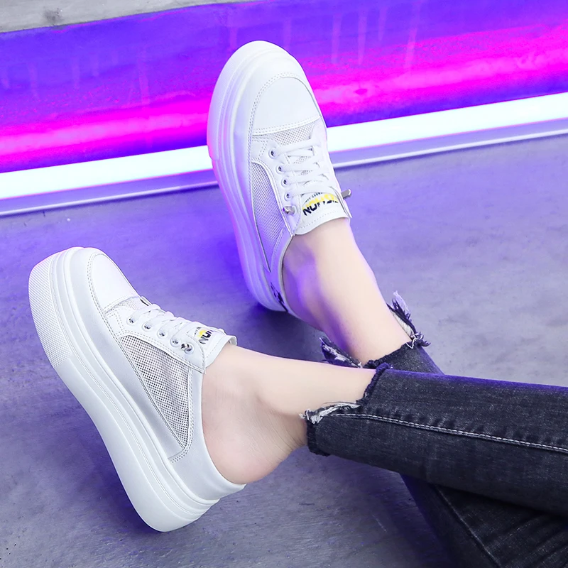 Flat Shoes Female Slippers Casual Cover Toe Low Slides Loafers Platform Slipers Women Luxury Soft 2023 Cross-tied Basic Fabric