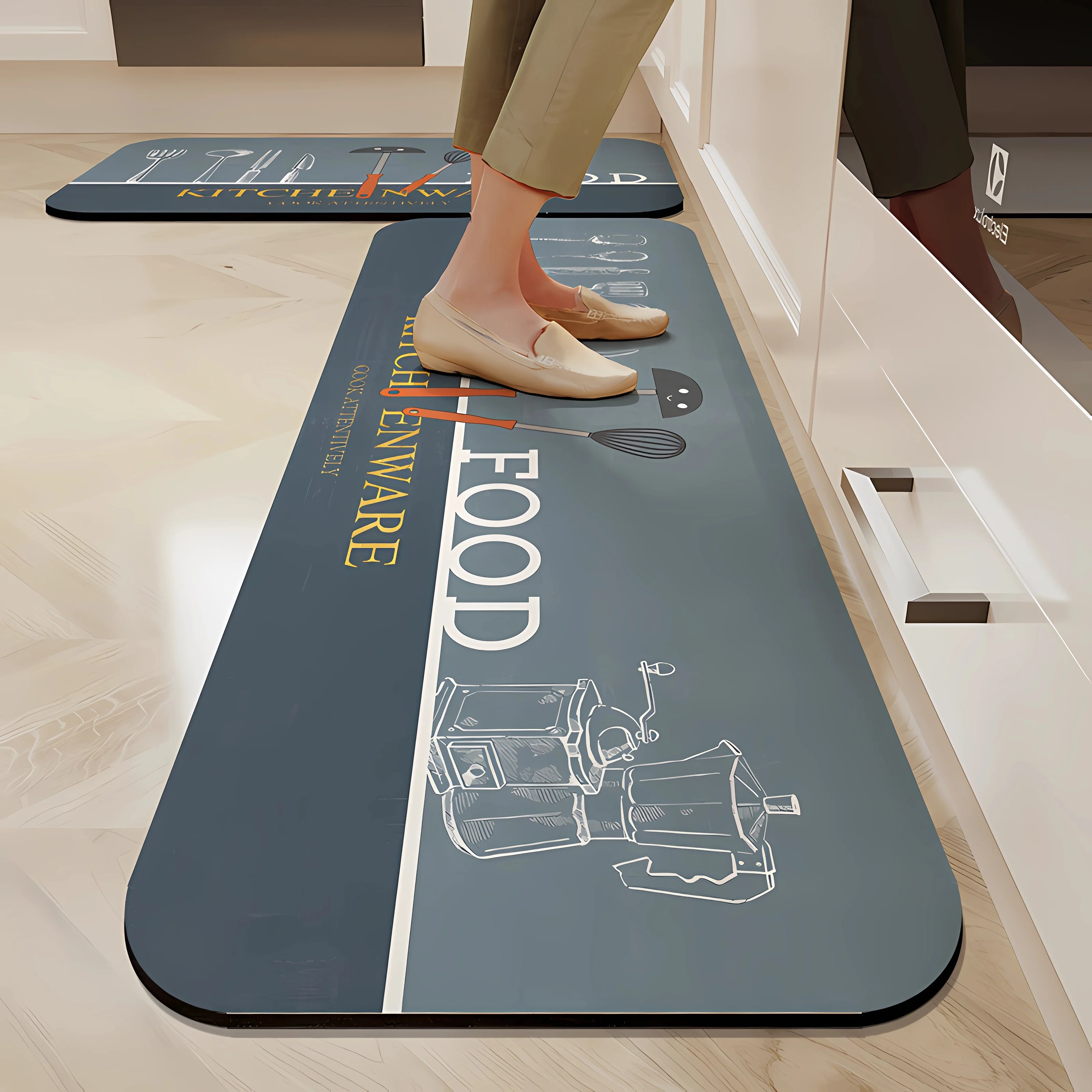 

2 шт., антискользящие коврики для кухни