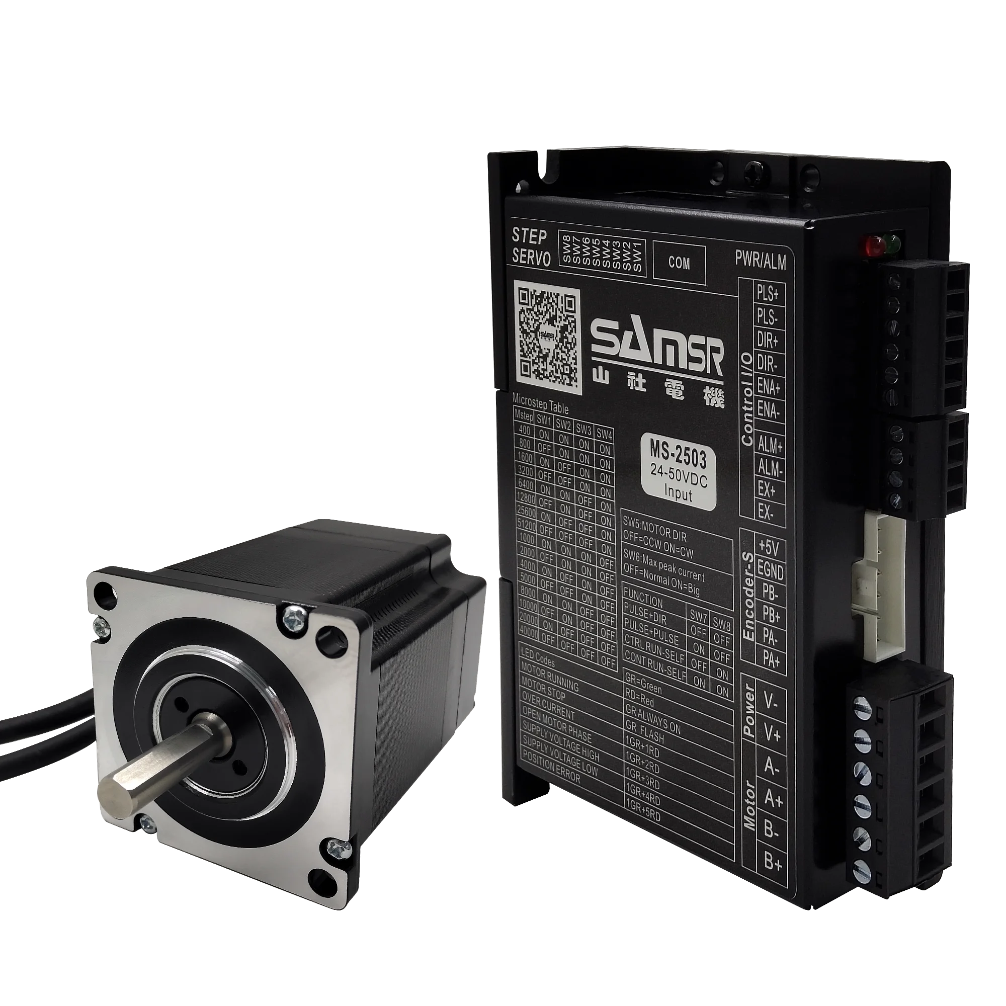 

Samsr 3Nm 2 phase nema 24closed loop stepper motor drive kit easy servo motor drive motores paso a paso