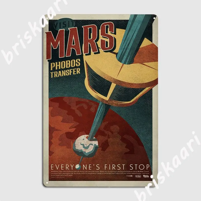 

Посетите Марс, металлический знак, кинотеатр, гараж, украшение для гаража, дизайн, оловянный знак, плакат