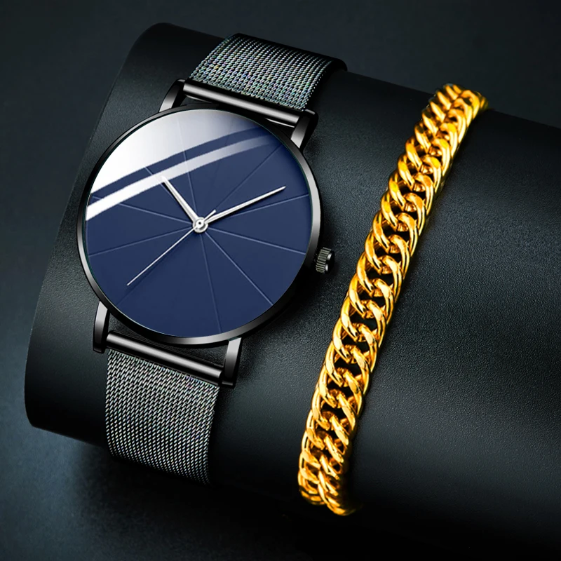 

uhren herren Mode Neue männer Uhr Edelstahl Mesh Gürtel Analog Quarzuhr Mann Luxus Business Armband Männlichen Casual Uhren Uhr