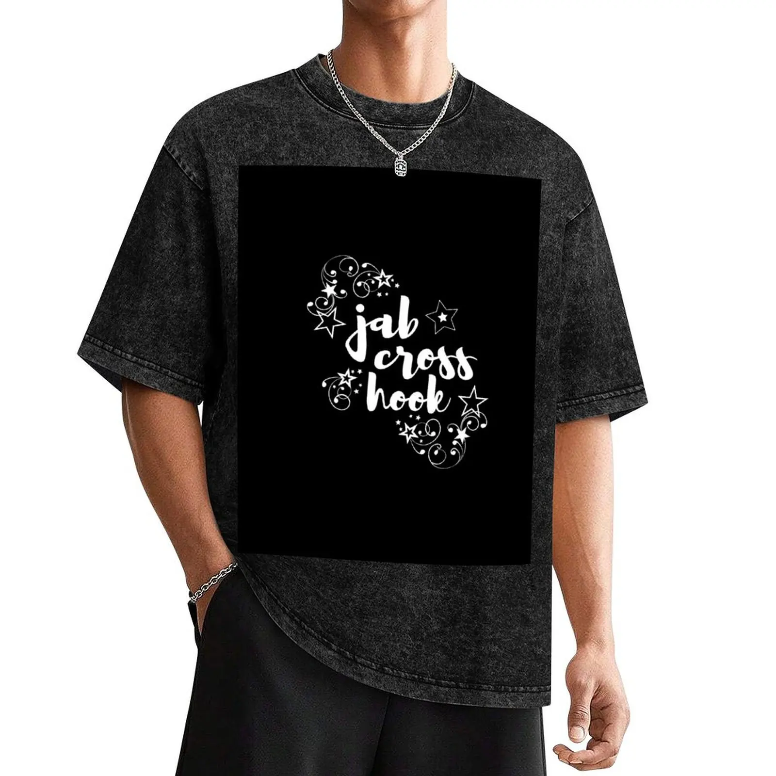 Футболка Jab Cross Hook - Stars and Swirls черная футболка с рисунком синие арховные футболки