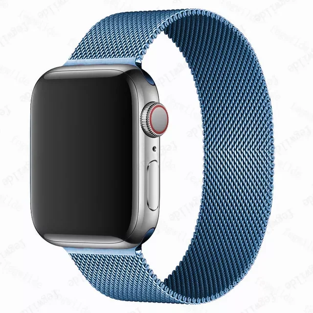 Strap For Apple watch band 44mm 40mm 38mm 42mm 44 mm Metal Magnetic Loop Stainless steel bracelet iWatch 3 4 5 6 se band
