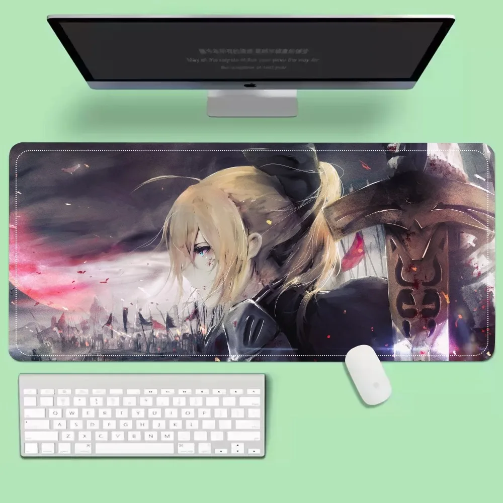 Fate Night Archer Emiya Cell Mousepad Mouse Pad Laptop Gaming Accessories Large Desk Mat Computer Gamer Keyboard Rug Ca