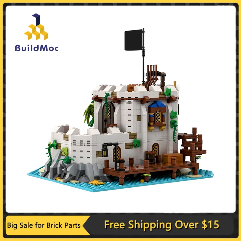 

Конструктор MOC имперский усиленный аутстолб, набор строительных блоков средневековый замок, солдат, база обороны, архитектура, конструктор ...