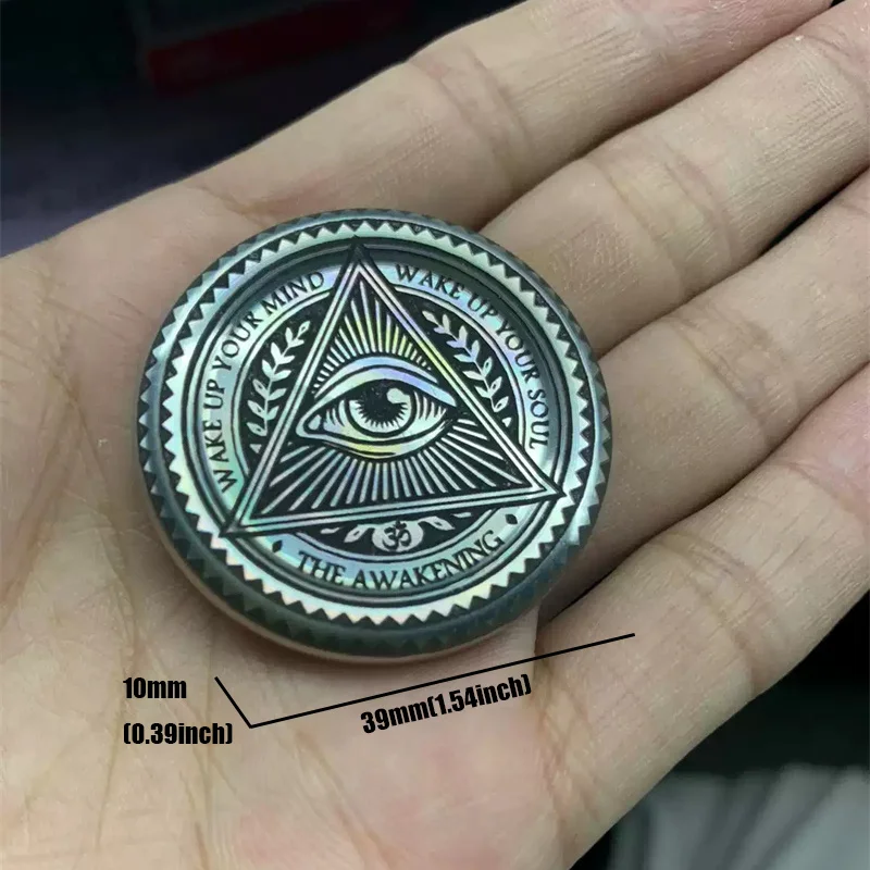 Eye of Providence Magnetic Sound Coins Anti Stress Toys EDC Anxiety Fidget Toys ADHD Hand Spinner Autism Adult Stress Relief enlarge