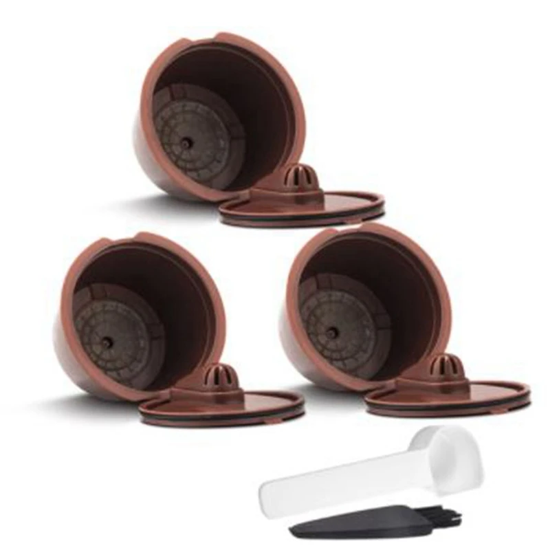 

Top Sale Reusable Coffee Capsule For Nescafe Filters With Stainless Steel Mesh Pod Cup For Coffee Machine Tool Tamper