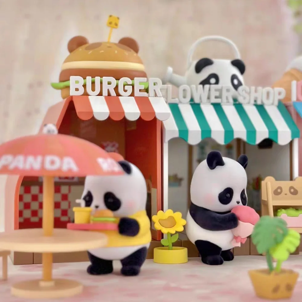 Глухая коробка игрушки панда рулон шоппинг уличная серия Fubao Huahua настольные