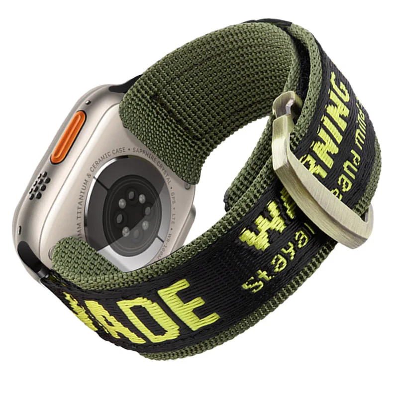 Braided Solo Loop Strap For Apple watch Band 49mm44mm40mm45mm 41mm Elastic Nylon bracelet for iwatch Ultra series 8 7se653 strap