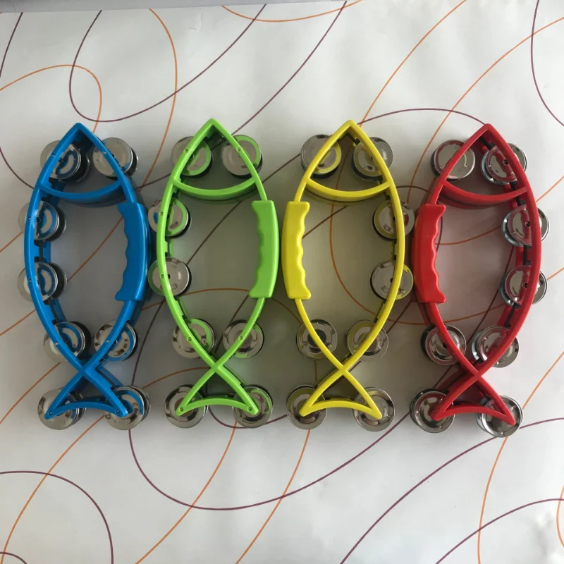 

Baby Toy Musical Instrument Hand Bell Tambourine Rattle Metal Bell Percussion Kid Toys Children's Early Education Tool