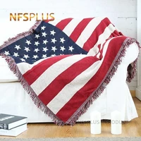 knitted throw blanket sofa quilt luxury usa 130x180cm bedspread chair couch table cover carpet for home hotel travel camping