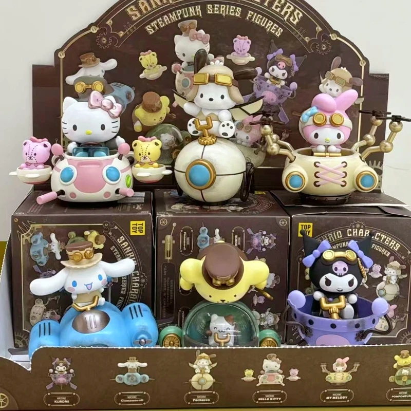 Sanrio натуральная слепая коробка семейная серия в стиле стимпанк аниме-фигурка