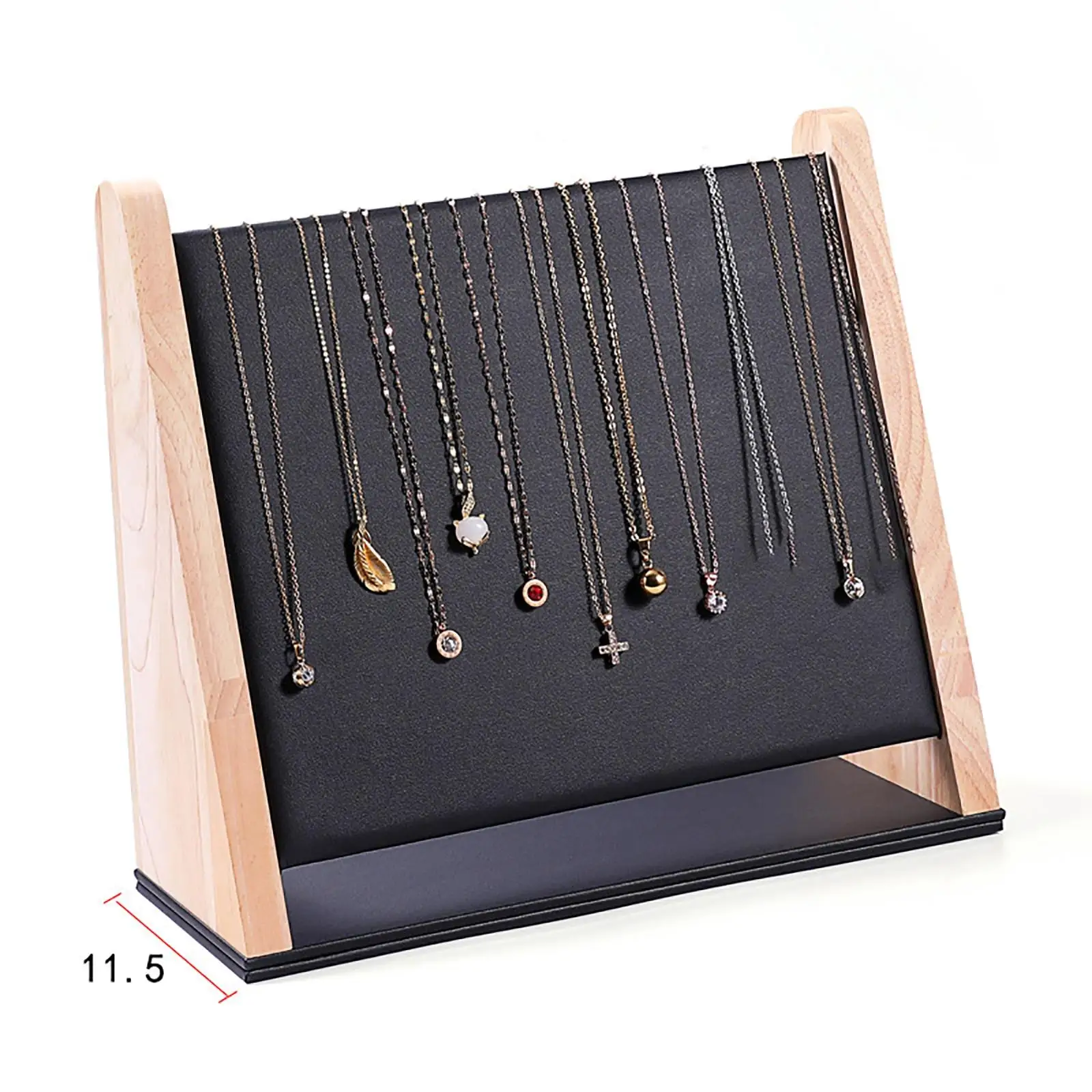 Jewelry Stand Rack Jewelry Holder Decor Packaging Case Portable PU Leather Earring Ring Necklace Jewellery Organizer Women Gifts