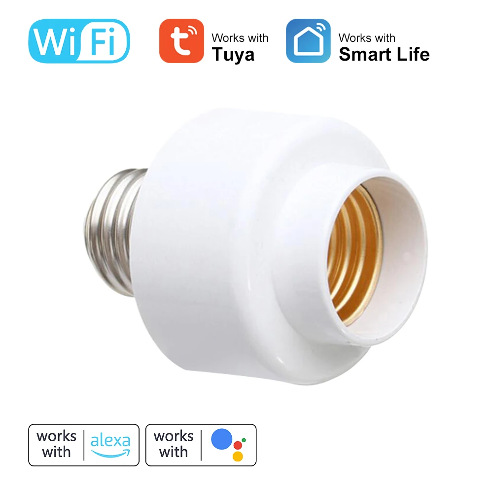 Умный держатель лампы Tuya E27 с поддержкой Wi-Fi и таймером