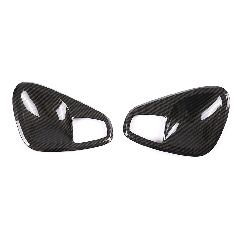 

Car Stickers For Smart Fortwo 451 2011-2014 Carbon Fiber Black Decorative Frame Door Handle Cover Bowl Decals Interior Accessory