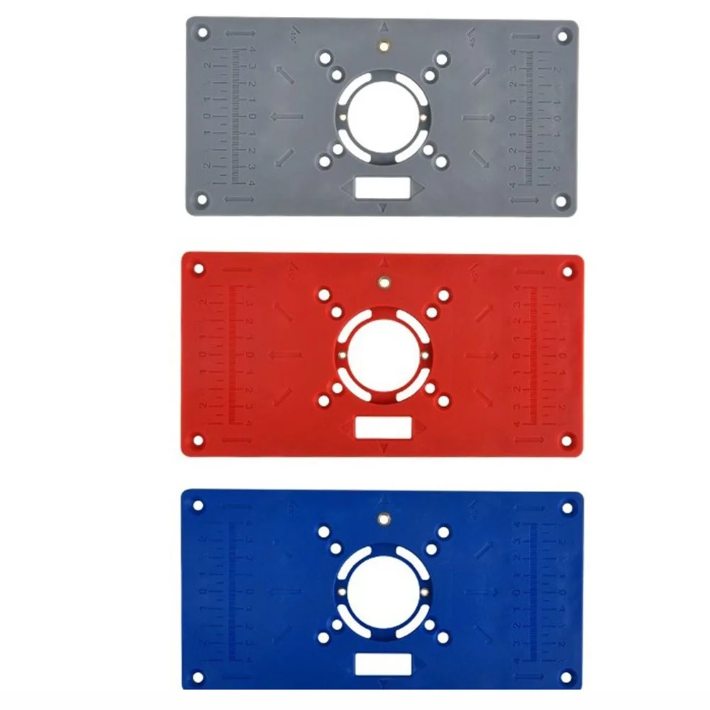 

Router Table Plate Plastic Material Precision Trimming and Engraving Tool for Woodwork Perfect for Grooving and Edge Trimming