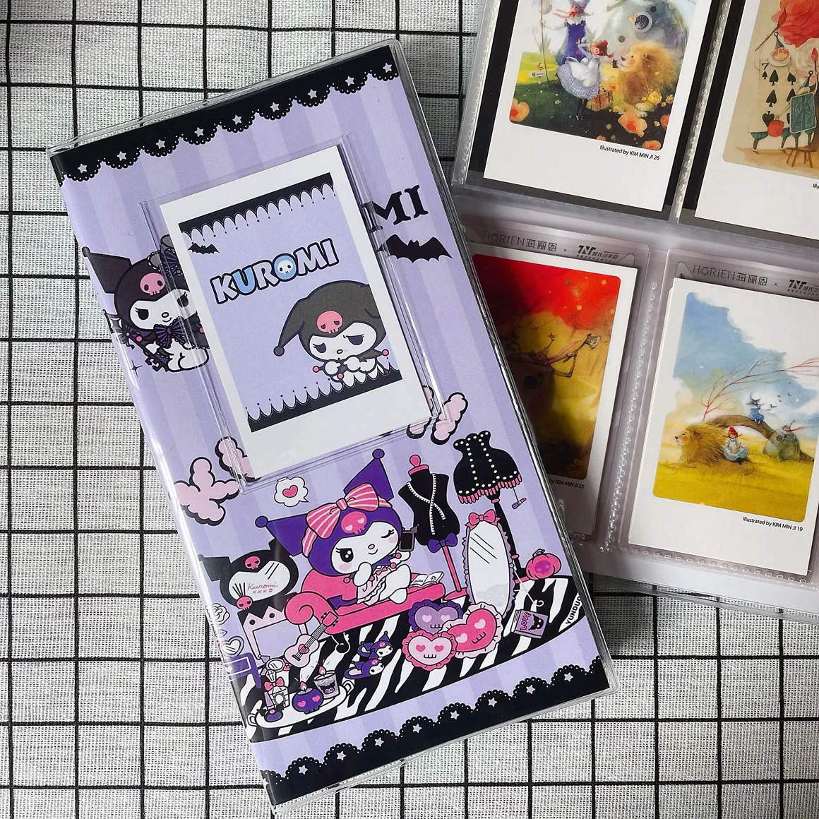 

Sanrio Cartoon Kuromi Melody Goo Card Sticker Storage Book Business Card Bank Card Photo Movie Ticket Storage Book