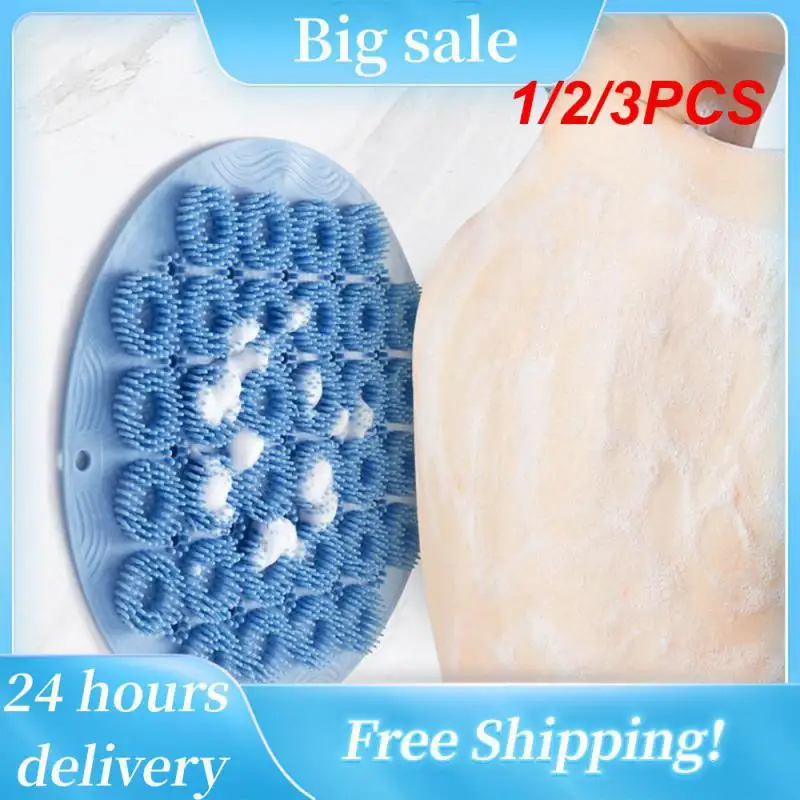 

1/2/3PCS Silicone Brush Ergonomic Design Durable Silicone Material Ease Of Use Hands-free Scrubbing Efficient Cleaning