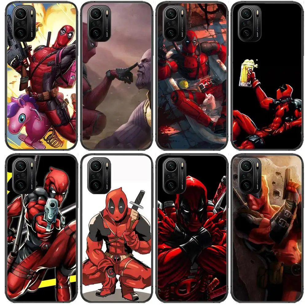 

2022 Marvel Deadpool Phone Case For xiaomi redmi POCO F1 F2 F3 X3 Pro M3 9C 10T Lite NFC Black Cover Silicone Back Prett mi 10 u