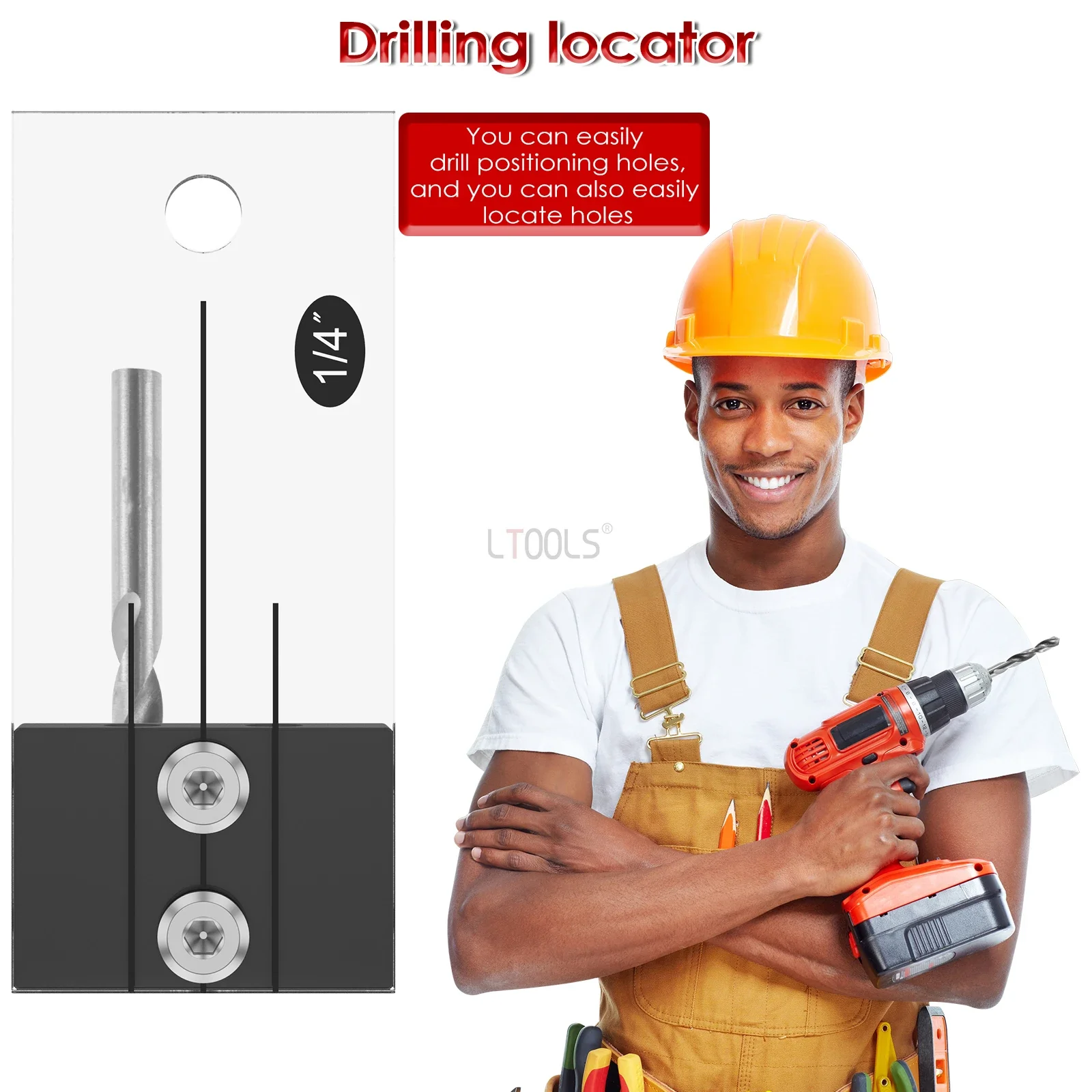 Набор приспособлений для сверления отверстий в деревообработке акриловый