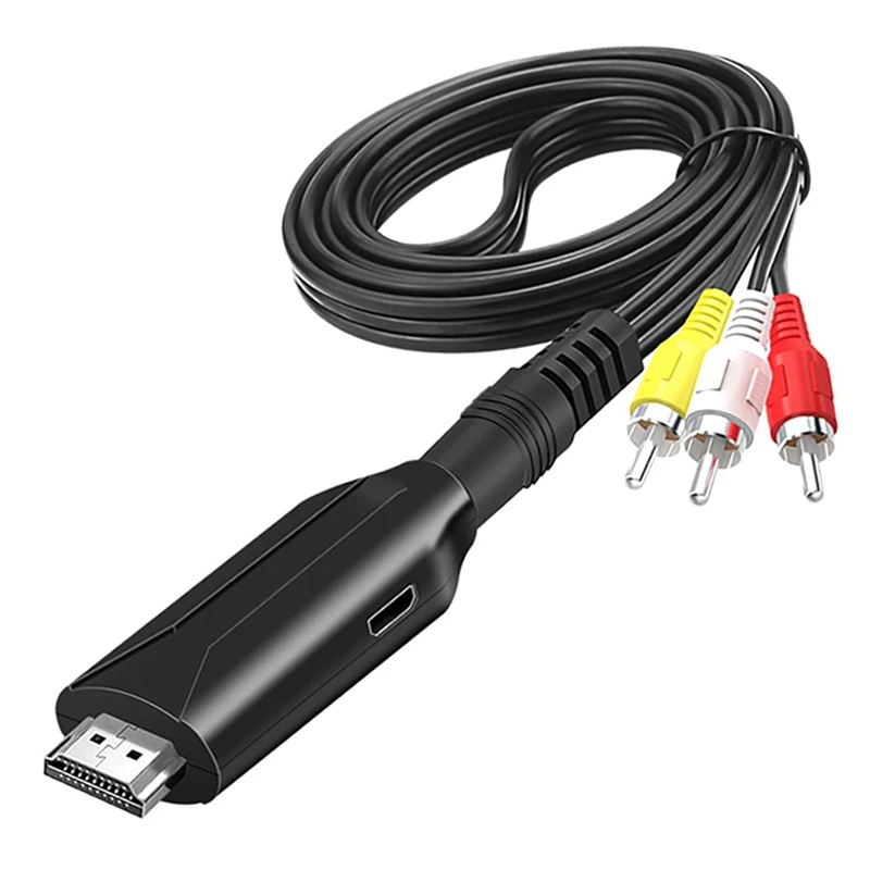 

1 компл. Видео конвертер аудио адаптер HDMI-совместимый с AV RCA HD Конверсионный кабель