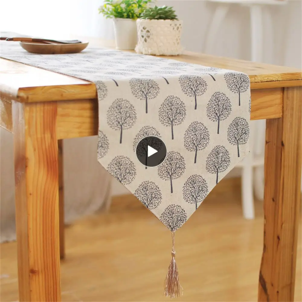 

Kung Fu Tea Fragrance Mat Clear Texture Polyester Fiber Table Decoration Flag Exquisite Workmanship Home Decoration Tablecloth