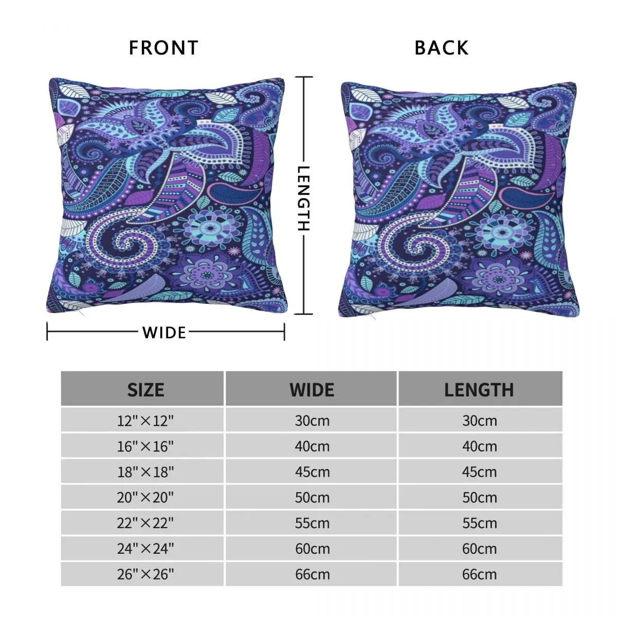 Фиолетовая Подушка Vera Bradley с рисунком Пейсли