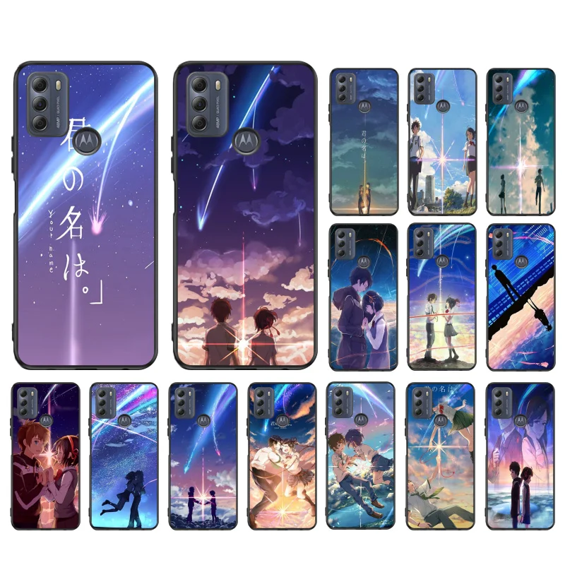 

Kiminonawa Your Name Japanese anime Phone Case for Motorola Moto G9 Plus G7 G8 Play G7 Power G100 G20 G60 One Action Macro