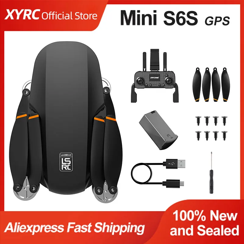 

XYRC S6S Mini GPS Drone 4K Professinal Dual HD EIS Camera Light Flow 5G Wifi Brushless Folding Quadcopter RC Helicopter Toys