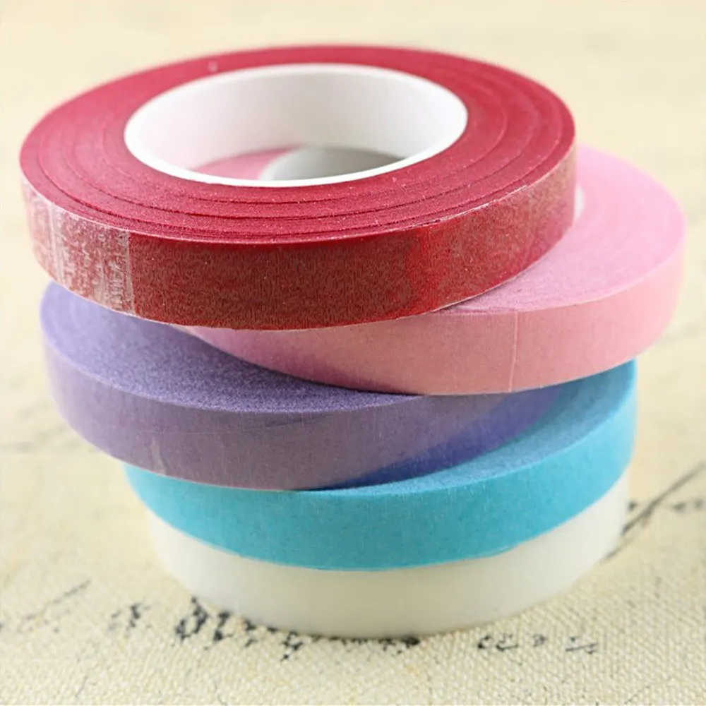 

3Pcs 30 Yards/Roll 12mm Floriculture Paper Tape Fun DIY Art Handcraft Floral Tape Flower Bouquets Stem Wrap Adhesive Tape