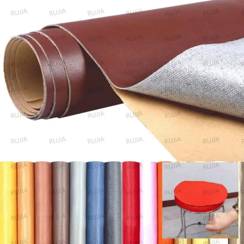 

Self-Adhesive Leather Repair Sticker Fabric Patch Sofa Fabrics Leatherette Simulation Skin Pu 50cm×65cm Car Genuine Leathercraft