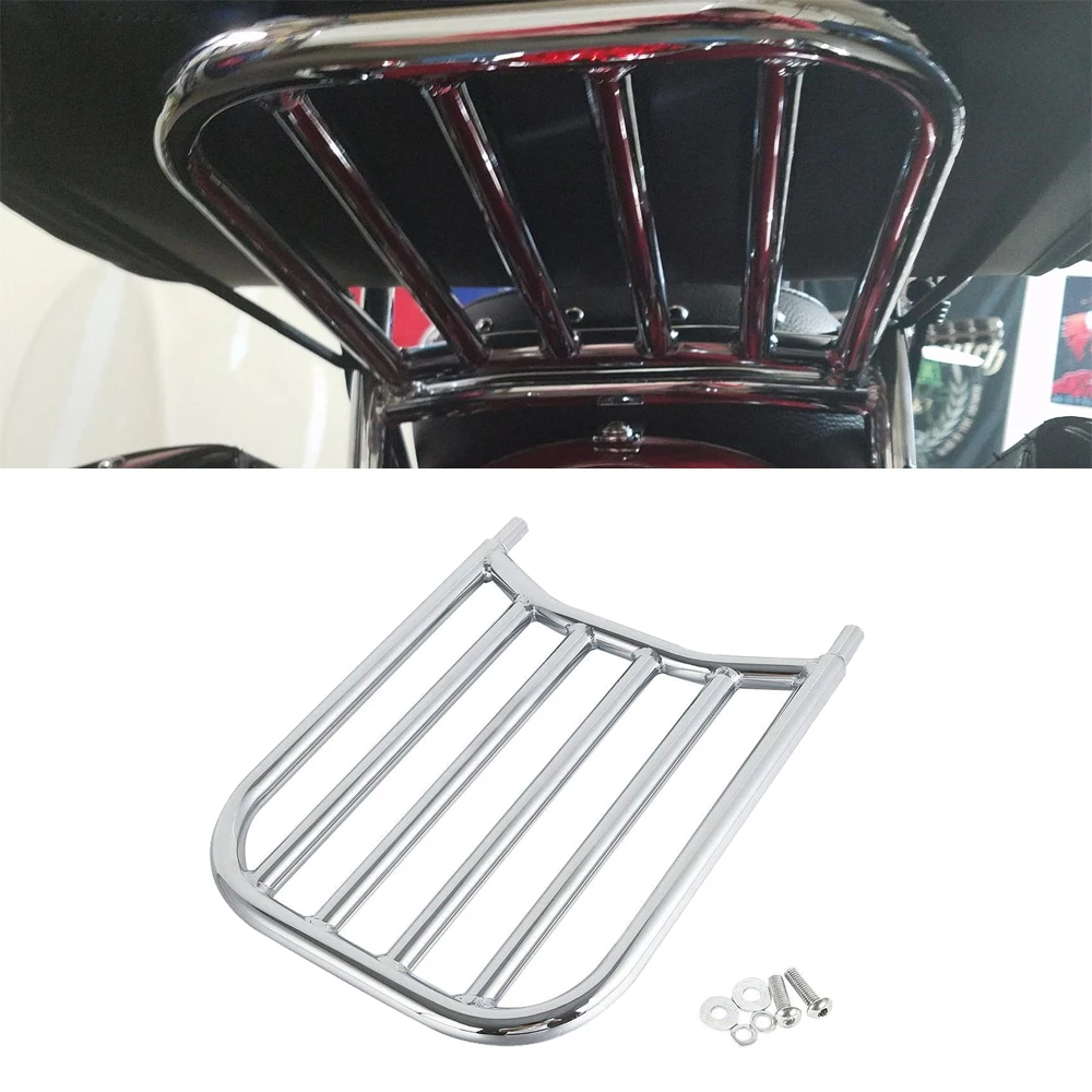 

Motorcycle Chrome Backrest Sissy Bar Luggage Rack For Indian Chieftain Chief Springfield Roadmaster Dark Horse Classic