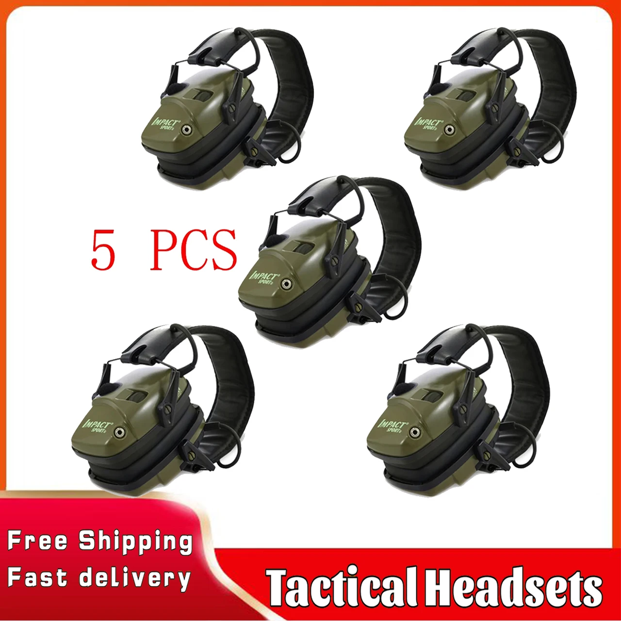 

5 шт./упаковка, электронные шумоподавляющие наушники для охоты