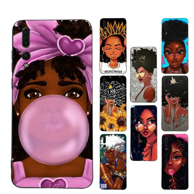 

Black Girl Magic Melanin Poppin Queen Phone Case for Huawei Honor 10 i 8X C 5A 20 9 10 30 lite pro Voew 10 20 V30