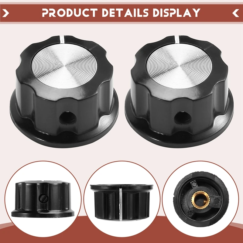 15 комплектов ручек управления потенциометром A03 и пластинок со шкалой 0-100