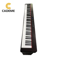 classic black electronic keyboard kids beginner portable digital piano with detachable music stand3 pedallcd screen2 speakers