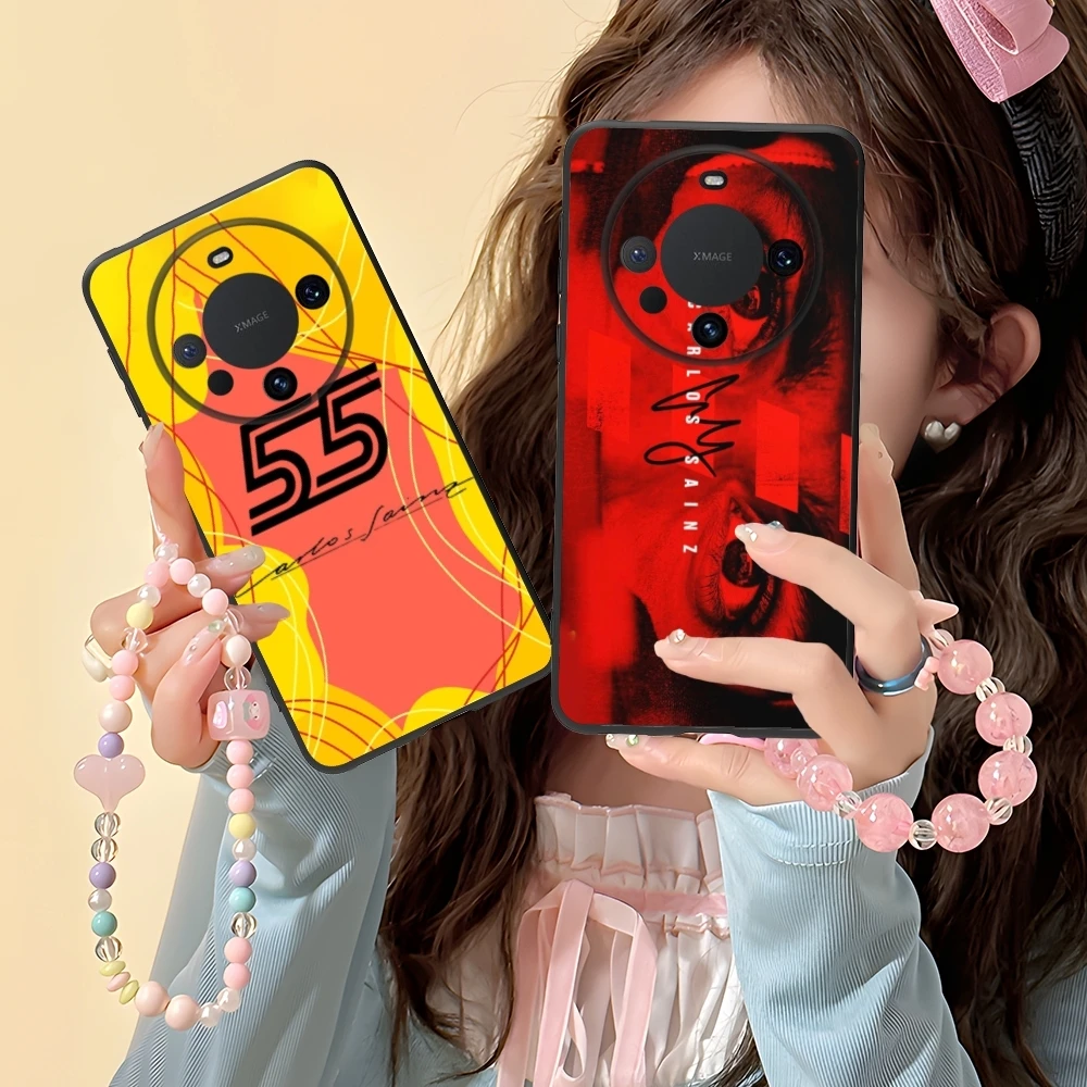 F1 Карлос Sainz Чехол для мобильного телефона Huawei Mate 60 50 40 30 20 10 Pro Plus Lite E 5G черный