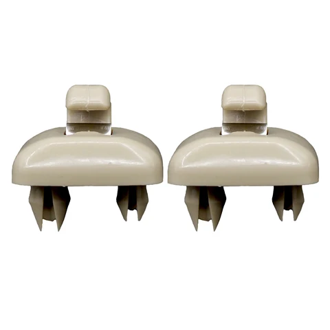 2 шт., автомобильные зажимы для солнцезащитного козырька, внутренняя вешалка, кронштейн, серый, бежевый, черный для Audi, автомобильный аксессуар