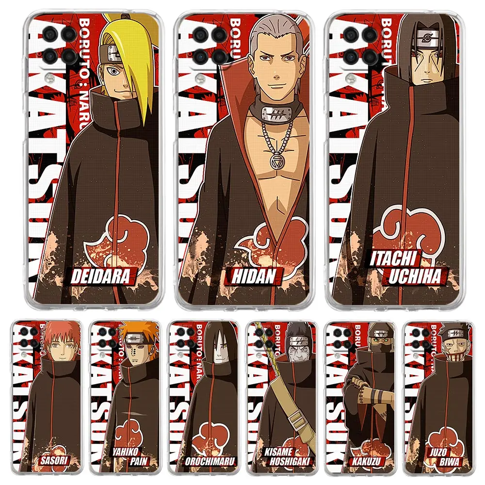 

Naruto Itachi Anime Akatsuki Clear Phone Case For Samsung Galaxy A51 A71 A21S A12 A11 A31 A41 A52S A32 A01 A03S A13 A22 5G Cover