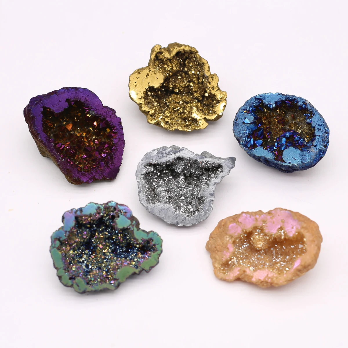 

Natural Agate Cornucopia Energy Gemstone Ornament Quartz Crystal Cluster Healing Crystals Fish Tank Aquarium Table Room Decor