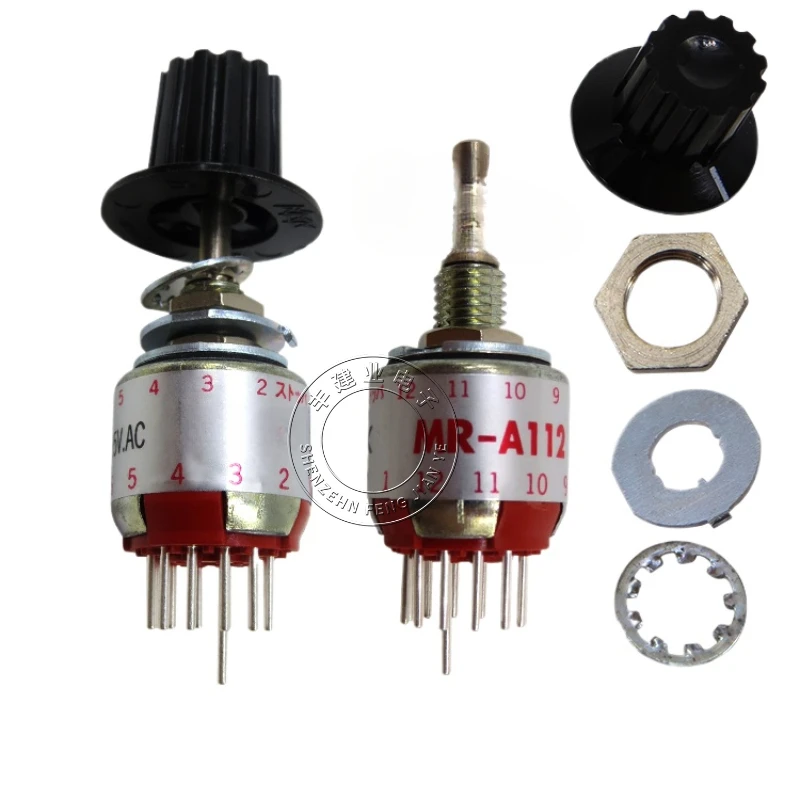 

Японский поворотный ленточный переключатель NKK MR-A112, электронный маховик MRA112, регулируемая шестерня, 1 нож, 2-12 передач