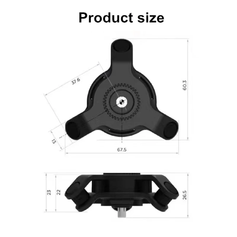 Motorcycle Bike Phone Holder Shock Absorber Absorption Modul Bracket Anti-shake Mount Stand Adapter Accessories Clip Self Lock