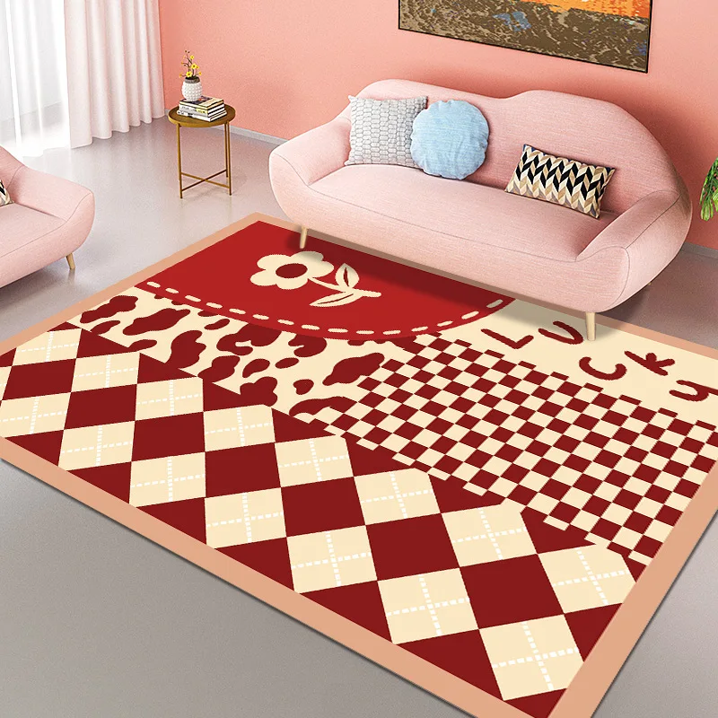 

Korean-style Luxury Carpets for Bed Room Decoration Teenager Bedroom Decor Rugs Living Room Area Rug Anti-slip Thickening Carpet